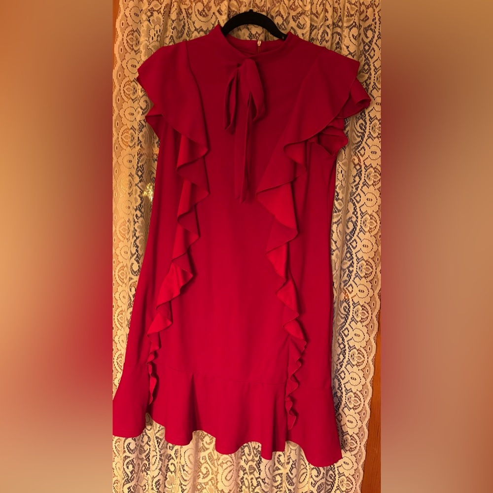 Women’s mini red dress